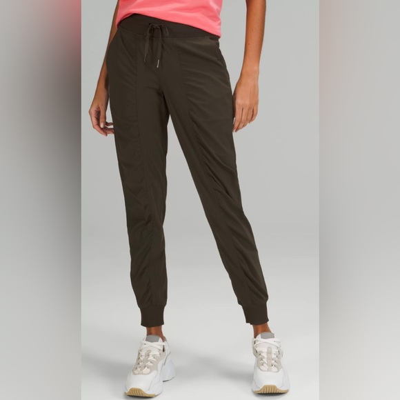 lululemon athletica Pants - Lululemon mid-rise dance studio pant in dark olive green size four